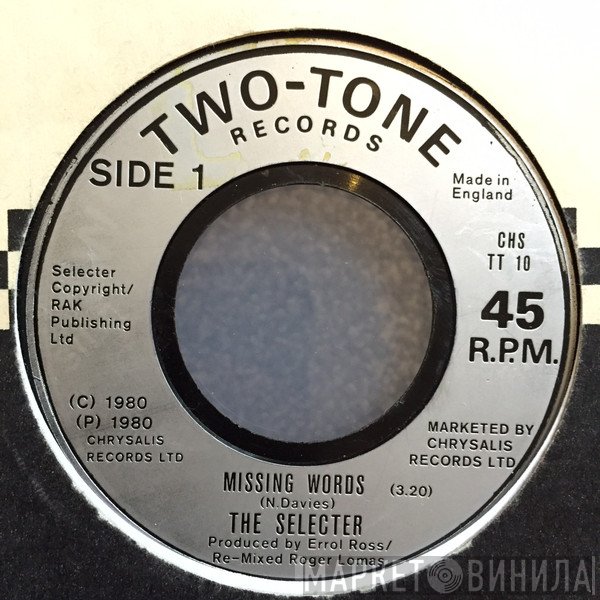 The Selecter - Missing Words