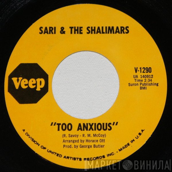 The Shalimars - Too Anxious