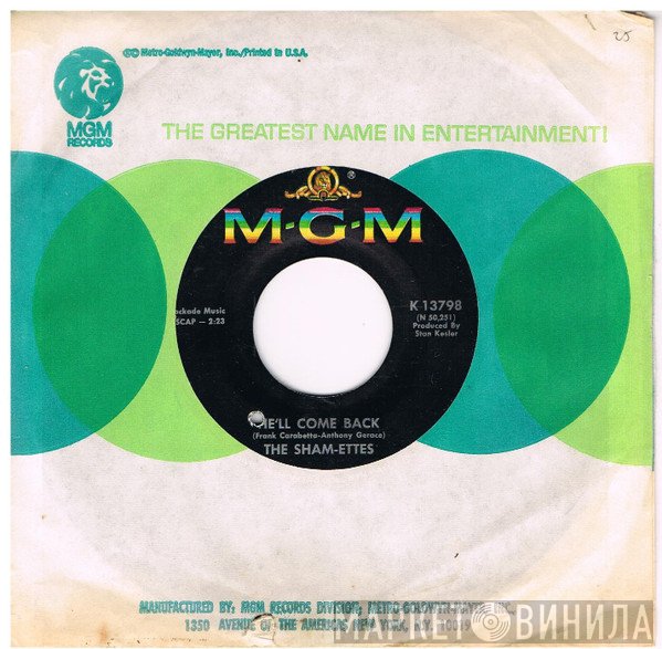 The Sham-Ettes - You're Welcome Back / He'll Come Back