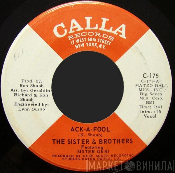 The Sister And Brothers, Sister Geri - Ack-A-Fool / Chained