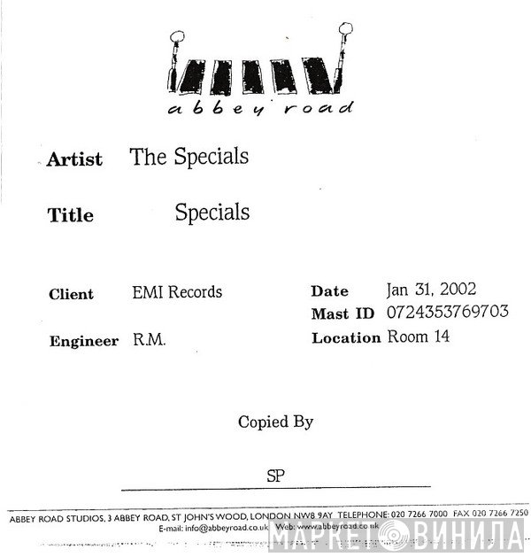 The Special AKA  - In The Studio