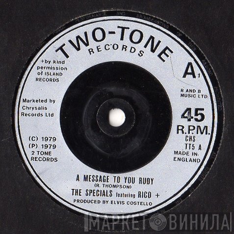 The Specials Featuring Rico Rodriguez  - A Message To You Rudy / Nite Klub