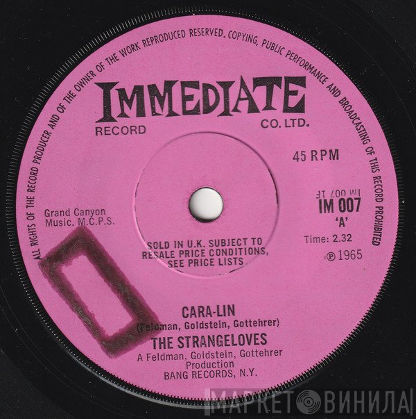 The Strangeloves  - Cara-Lin
