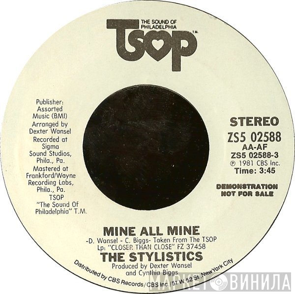 The Stylistics  - Mine All Mine