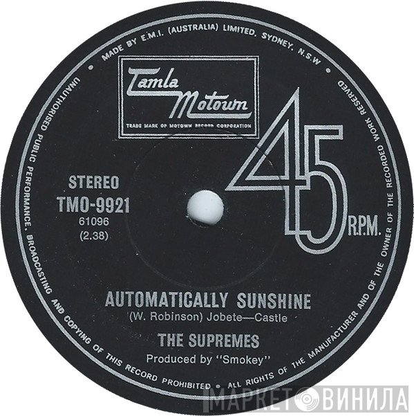 The Supremes  - Automatically Sunshine