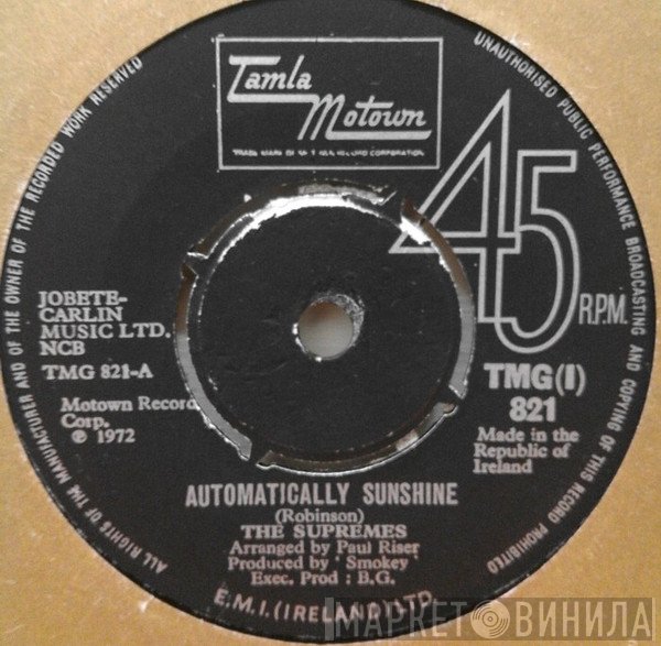The Supremes - Automatically Sunshine