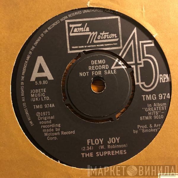 The Supremes - Floy Joy / Bad Weather