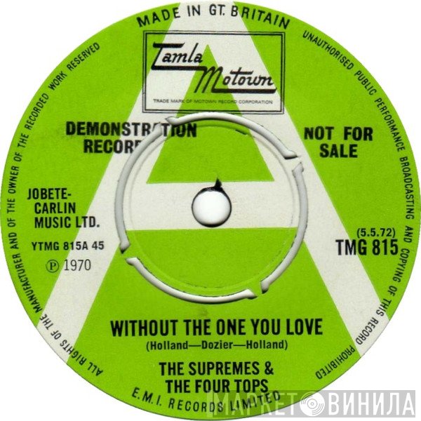 The Supremes, Four Tops - Without The One You Love