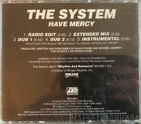 The System  - Have Mercy