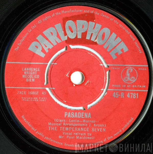 The Temperance Seven - Pasadena
