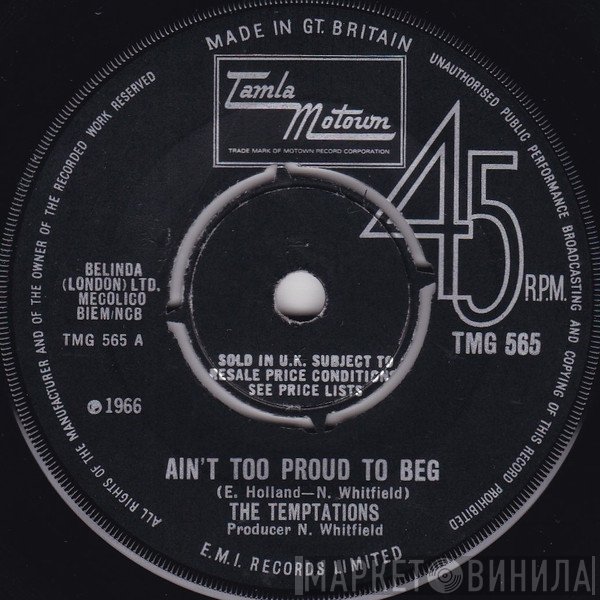The Temptations - Ain't Too Proud To Beg