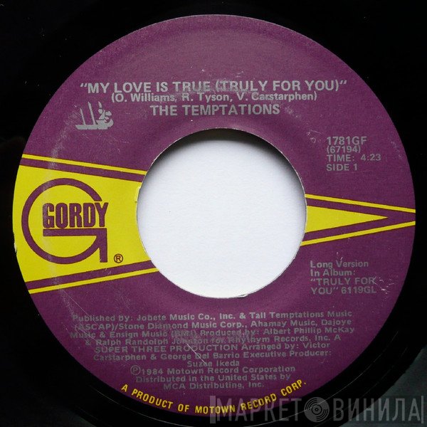 The Temptations - My Love Is True (Truly For You) / Set Your Love Right
