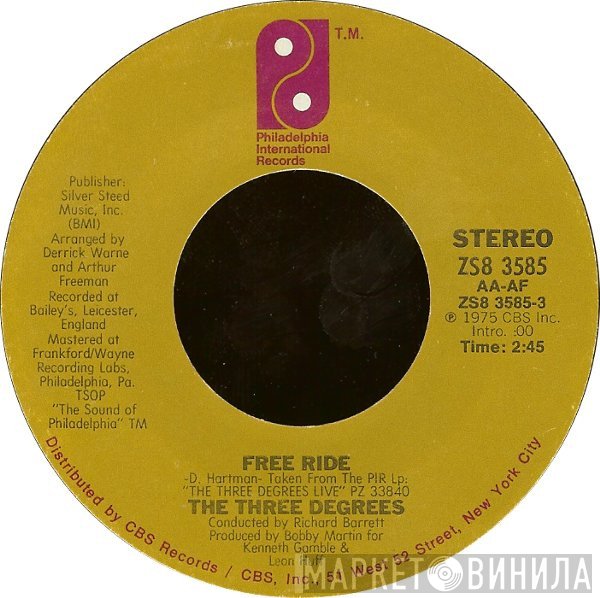 The Three Degrees  - Free Ride