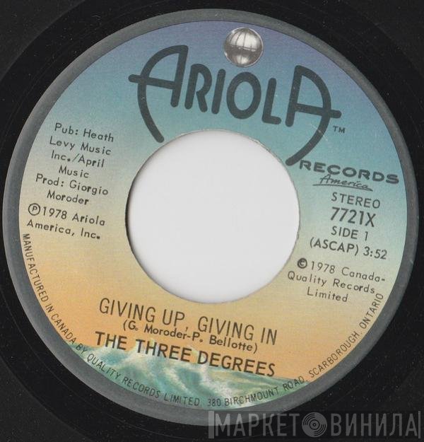 The Three Degrees  - Giving Up, Giving In