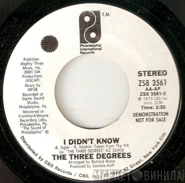 The Three Degrees - I Didn't Know