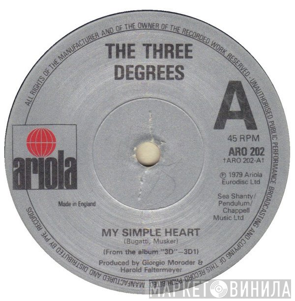 The Three Degrees - My Simple Heart