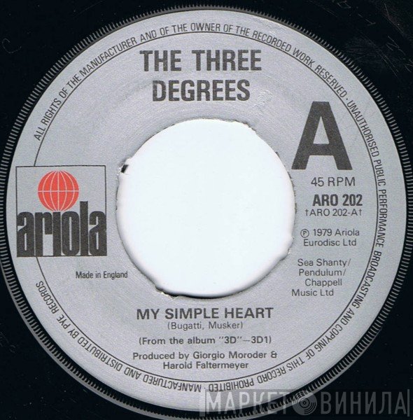 The Three Degrees - My Simple Heart