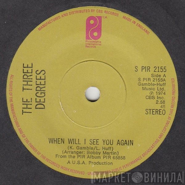 The Three Degrees - When Will I See You Again