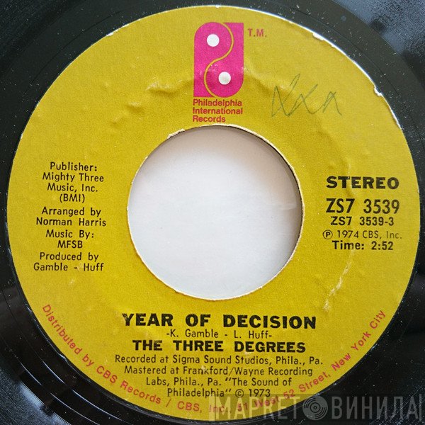 The Three Degrees - Year Of Decision