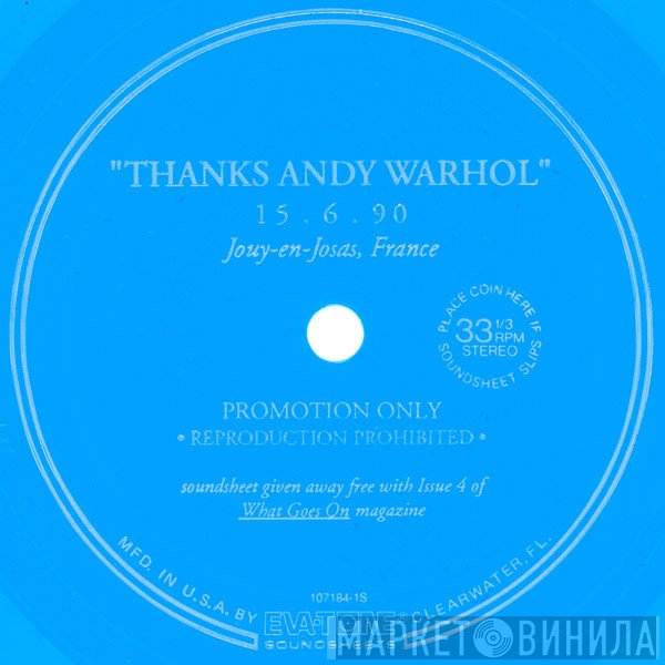 The Velvet Underground - "Thanks Andy Warhol"