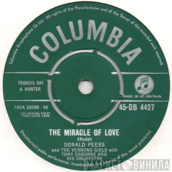 The Vernons Girls, Tony Osborne And His Orchestra, Donald Peers - The Miracle Of Love
