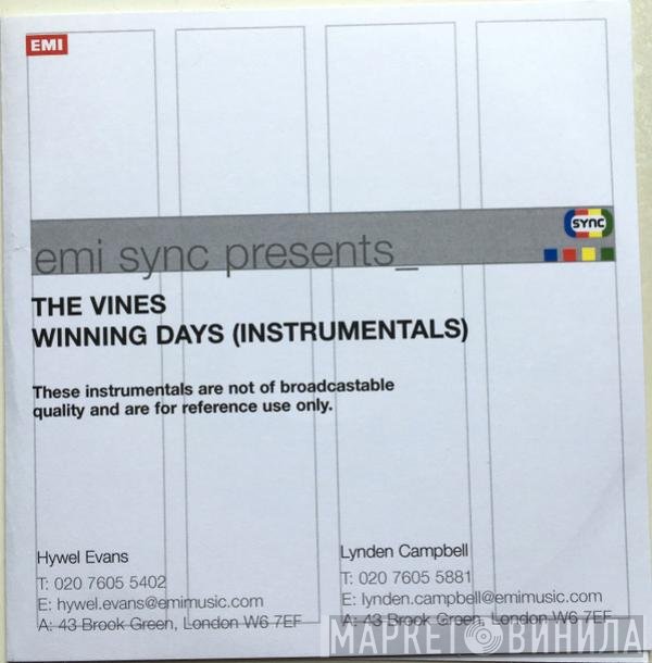 The Vines  - Winning Days (Instrumentals)