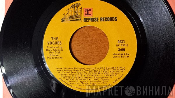 The Vogues - Theme (The Good Old Songs) / Come Into My Arms