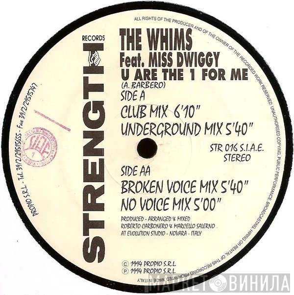 The Whims, Miss Dwiggy - U Are The 1 For Me
