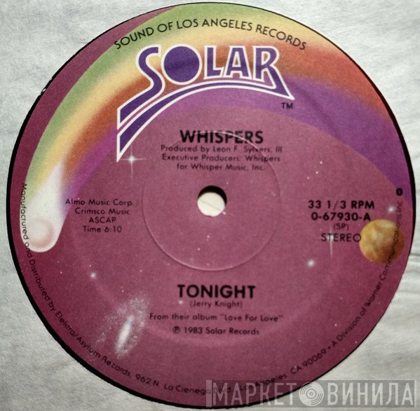 The Whispers  - Tonight / Small Talkin'