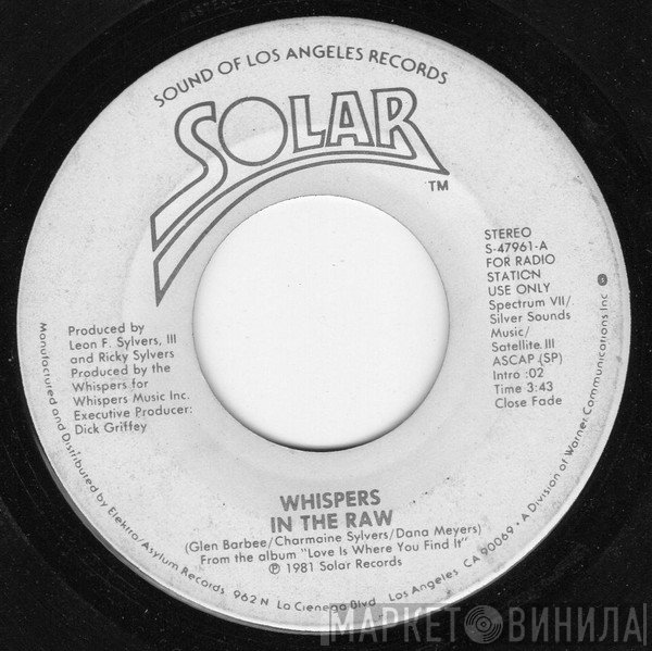 The Whispers  - In The Raw
