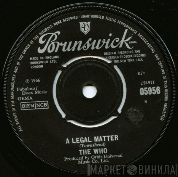 The Who - A Legal Matter