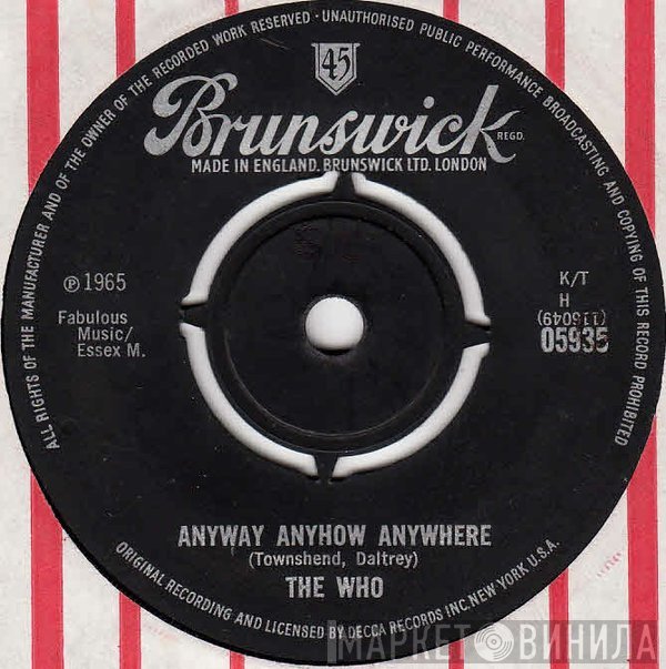 The Who - Anyway Anyhow Anywhere