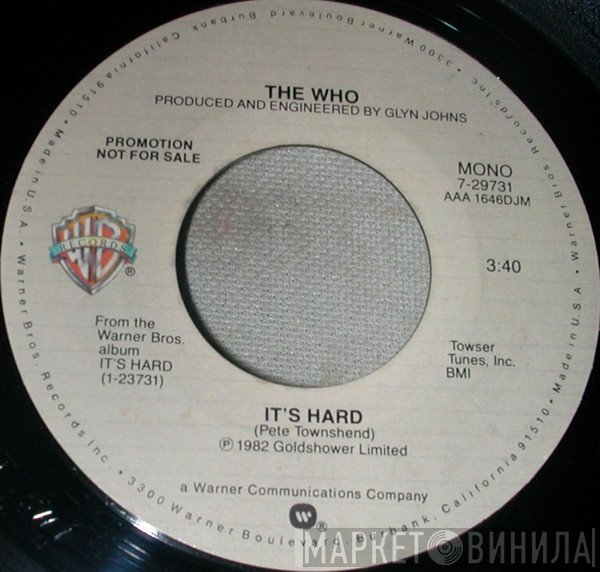 The Who  - It's Hard