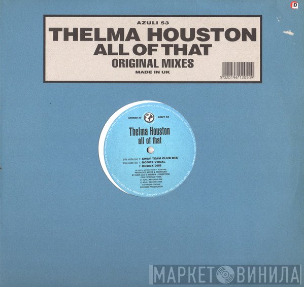 Thelma Houston - All Of That (Original Mixes)