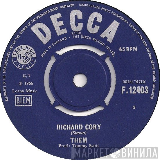 Them   - Richard Cory / Don't You Know