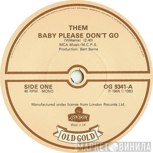 Them  - Baby Please Don't Go