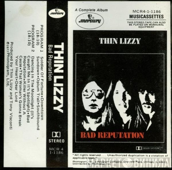 Thin Lizzy  - Bad Reputation