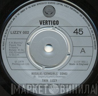 Thin Lizzy - Rosalie/(Cowgirl's Song)