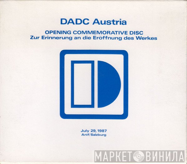Thomas Alva Edison, Robert Schumann, Franz Schubert  - DADC Austria - Opening Commemorative Disc