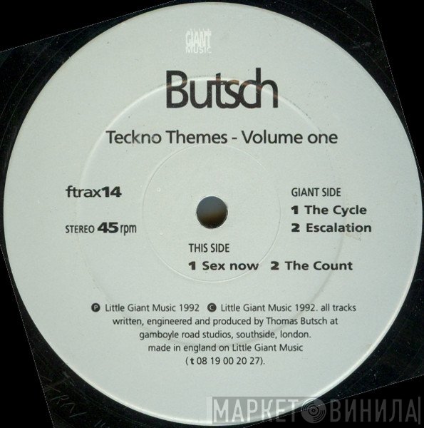Thomas Butsch - Teckno Themes - Volume One