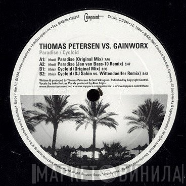 Thomas Petersen Vs. Gainworx  - Paradise / Cycloid
