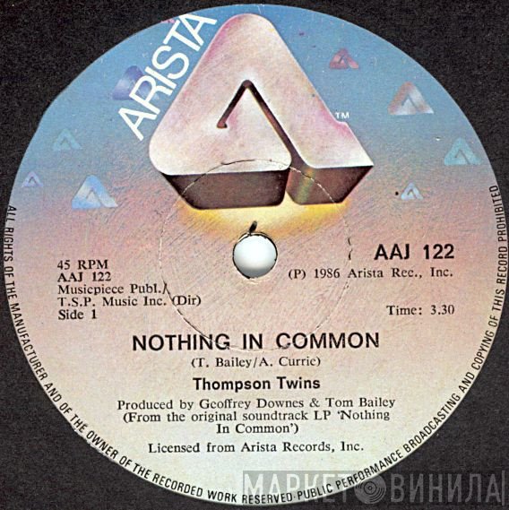 Thompson Twins  - Nothing In Common