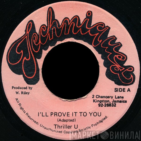 Thriller U - I'll Prove It To You