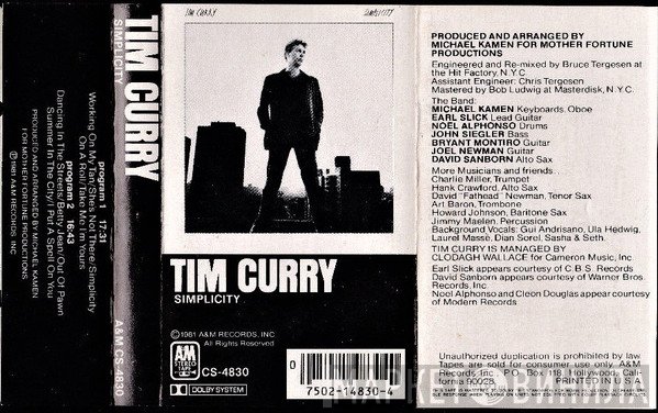 Tim Curry  - Simplicity