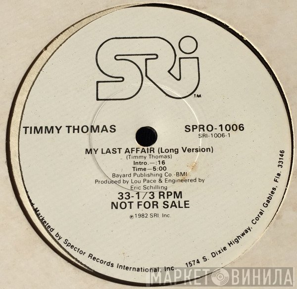 Timmy Thomas - My Last Affair