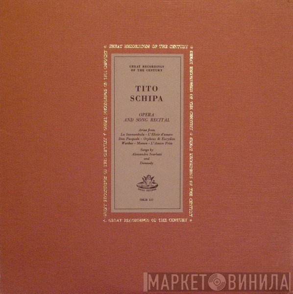 Tito Schipa  - Opera And Song Recital