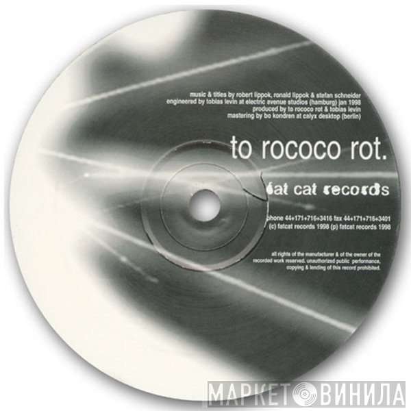 To Rococo Rot  - She Understands