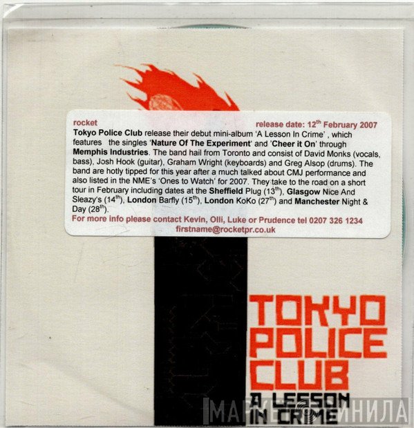 Tokyo Police Club  - A Lesson In Crime