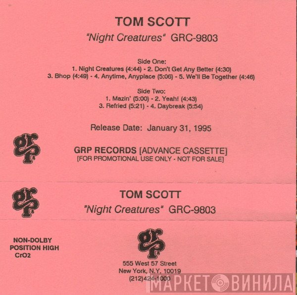 Tom Scott  - Night Creatures