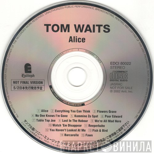 Tom Waits  - Alice